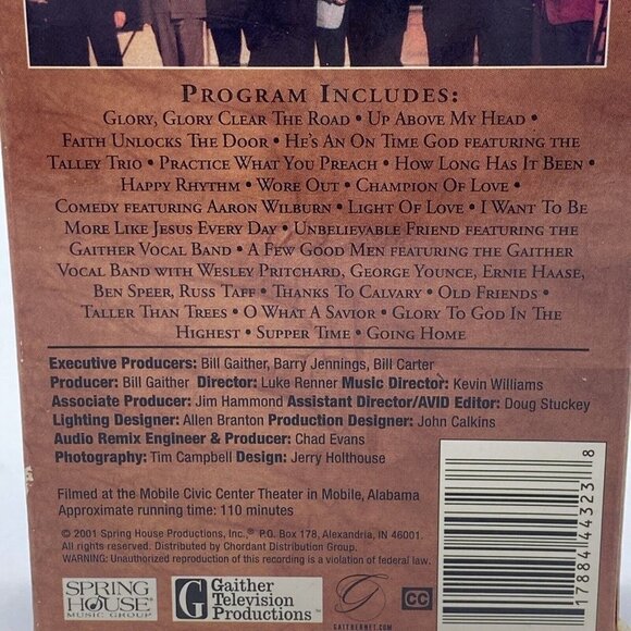 Lot 3 Bill Gaither's VHS Tapes 20 Favorite Songs Encore Down By‎ The Tabernacle - Picture 14 of 16
